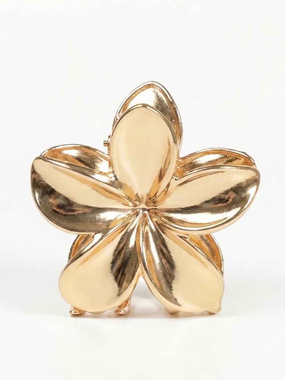 Women's Gold Metal Daisy Flower hair clip